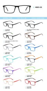 TR-90 plastic frames for glasses, with spring hinges MB05-05