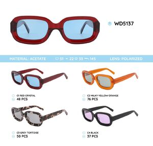 Plastic acetate frame polarized sunglasses WD5137