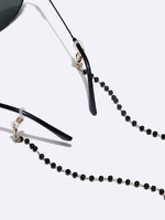 Set of four gold, silver and black glasses chain GM119