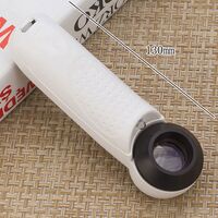 Лупа с универсальной подсветкой, увеличительное стекло с ручкой 6B-C-XX, диаметр 21 мм, увеличение: 45Х