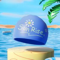 Silicone waterproof swimming cap for kids YK-YZW-GJ004-YU