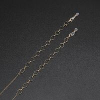 Gold-colored metal non-slip chain, for glasses and masks GL477