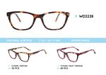 Plastic acetate eyeglasses frame for women with spring hinges WD2228
