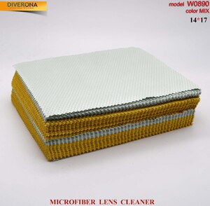 High-density microfiber napkin for glasses lens cleaning W0890, 14*17 cm (price for a pack)