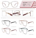 Оправа металлическая с флексом LE8846-DA