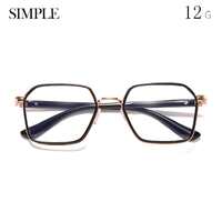 Metal eyeglasses V6030 with blue ray cut protection, diopters from 0.00 to -6.00, not centered