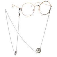 Bronze-colored metal non-slip chain, with the tree of life, for glasses and masks GL135