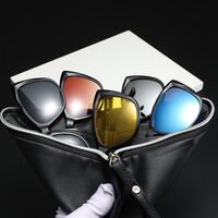 Оправа пластиковая TR90/PC + комплект из 5 поляризационных солнцезащитных насадок (клипон) на магните + кожаная сумка El Dorado EL2328A