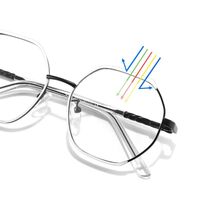 Очки металлические с защитой от синего света 9747-GT