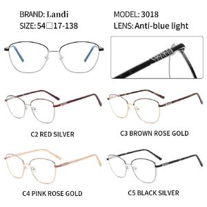 Очки защитные металлические с антибликовым покрытием Landi LD3018