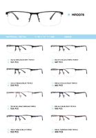 Metal frame with temples made of TR-90 material MR0078