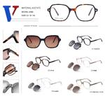 Оправа пластиковая из ацетата с флексом + поляризационная солнцезащитная насадка 6586-DA