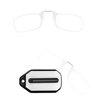 Plastic reading pince-nez glasses with case 6008, diopters from +1.00 to +3.00, RMC=62-64