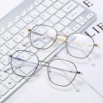 Metal eyeglasses for reading V8623 with blue ray cut protection, diopters from 0.00 to -6.00, not centered