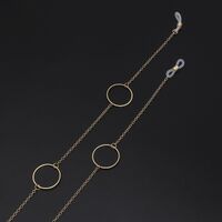 Metal non-slip chain, with geometric round, for glasses and masks GL518