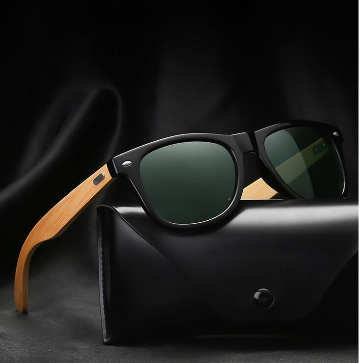 Polarized bamboo sunglasses with UV400 protection 1501-GT