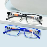 Plastic glasses for reading, with Blue ray cut protection, multifocal, diopters from +1.00 to +4.00, RMC=62-64, KY2828-2多焦点