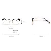 Оправа гибридная, металл + TR90, линзы с Blue Block покрытием SANTA 00251