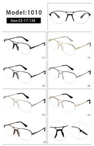 Оправа металлическая полуободковая с мягким носоупором и флексом 1010-DA