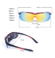 Safety shockproof sports goggles with 3 caps SP0868