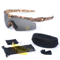 Safety shockproof tactical goggles +3 caps 军迷6色3.0套装