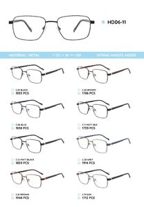 Металлическая оправа с дужками из материала TR-90 HD06-11