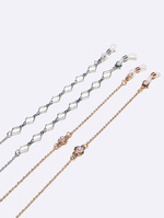 Acrylic black and white color glasses chain GM135