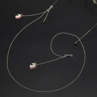 Металлическая нескользящая цепочка золотого цвета, c единорогом, для очков и масок GL730