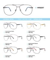 Металлическая оправа с дужками из пластика TR-90 с флексом MR0097