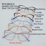 Оправа металлическая ультратонкая женская с флексом Wilibolo G95-316