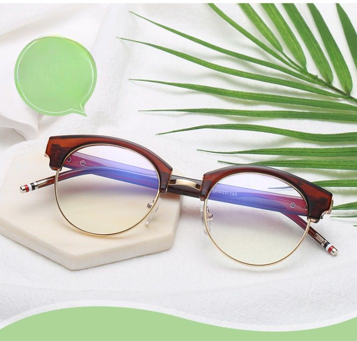 Metal + TR90 Blue Block glasses with blue light protection FENQI F8630