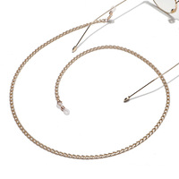 Нескользящая алюминиевая цепочка для очков золотистого цвета GL1100