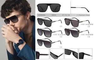 Polarized metal sunglasses for men Romonis TR98020-R