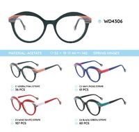 Plastic acetate eyeglasses frame WD4306