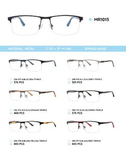 Металлическая оправа с дужками из материала TR-90 со встроенным флексом MR1013