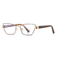 Metal + TR90 plastic Blue Blocker glasses frame for women with UV and blue light protection lenses More FCS3170