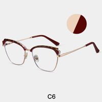 Оправа для очков комбинированная (металл + TR90) с защитой от синего света, с флексом FA87276