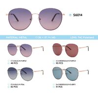 Metal frame polarized sunglasses S6014