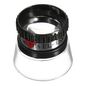 Лупа портативная карманная 13097, диаметр: 22 мм, увеличение: 15X