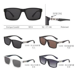 Polarized plastic sunglasses with spring hinhes Enrique Cavaldi EC9814