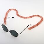 Acrylic non-slip chain, concave shape, for glasses and masks GB012-1