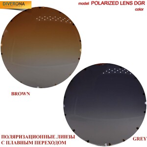 Линзы поляризационные пластиковые POLARIZED LENS DGR Ø70 мм (цена за пару!)