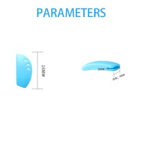 Silicone nose pad, length 16 mm