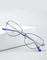 Metal blue blocker frames for glasses MORE 3006