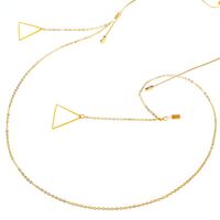 Metal non-slip chain, with triangular suspension, for glasses and masks GL089