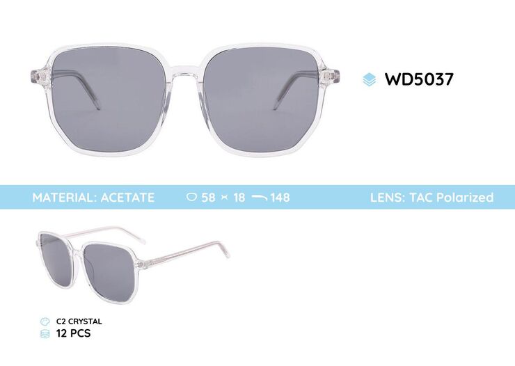 Acetate frames polaraized sunglasses WD5037