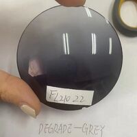 Plastic sun protection lenses Ø71 mm FL21022, gradient grey color (price per pair)