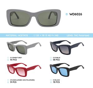 Plastic acetate frame polarized sunglasses WD6026
