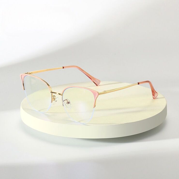 Очки металлические с защитой от синего света 9711-GT