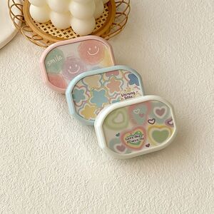 Mini soft contact lens kit TZ017彩色爱心笑脸